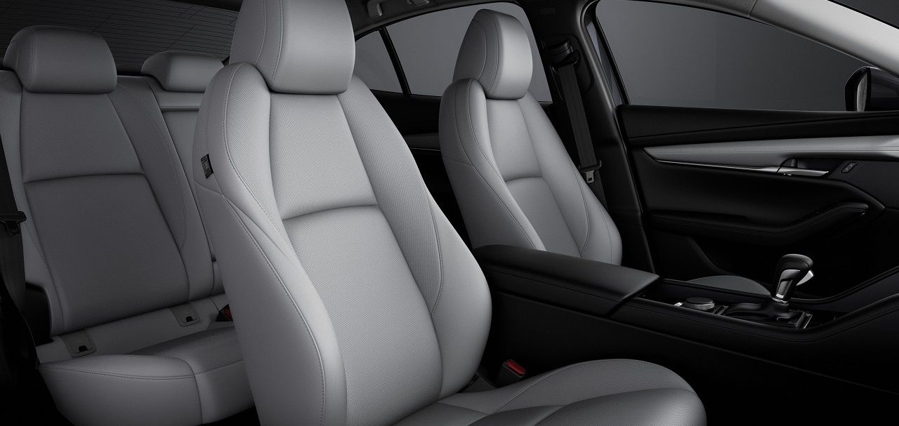 Mazda 3 interior seats close up